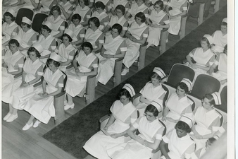 By 1959, Nursing students made up nearly one-third of the Keuka College student body of 325.